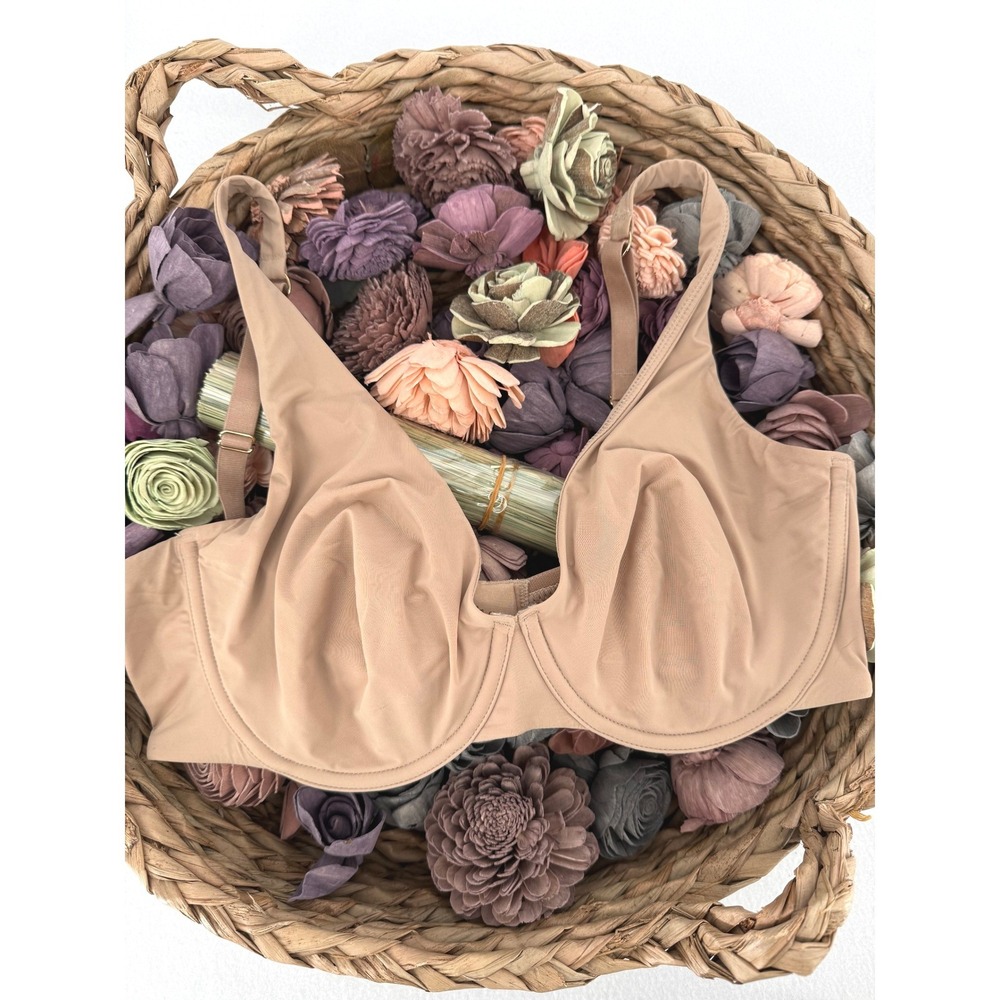 ThirdLove‎ Bra Women 32D 1/2 Tan Underwire Microfiber Bra
